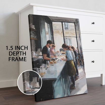 Modern Café Bar Wall Art – Contemporary Kitchen Canvas Decor