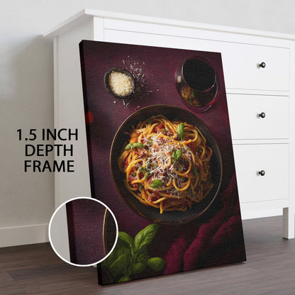 Italian Pasta Wall Art – Kitchen Café Restaurant Food Canvas
