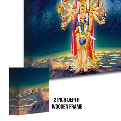 Lord Hanuman Blessings Canvas Wall Art Painting for Home & Office