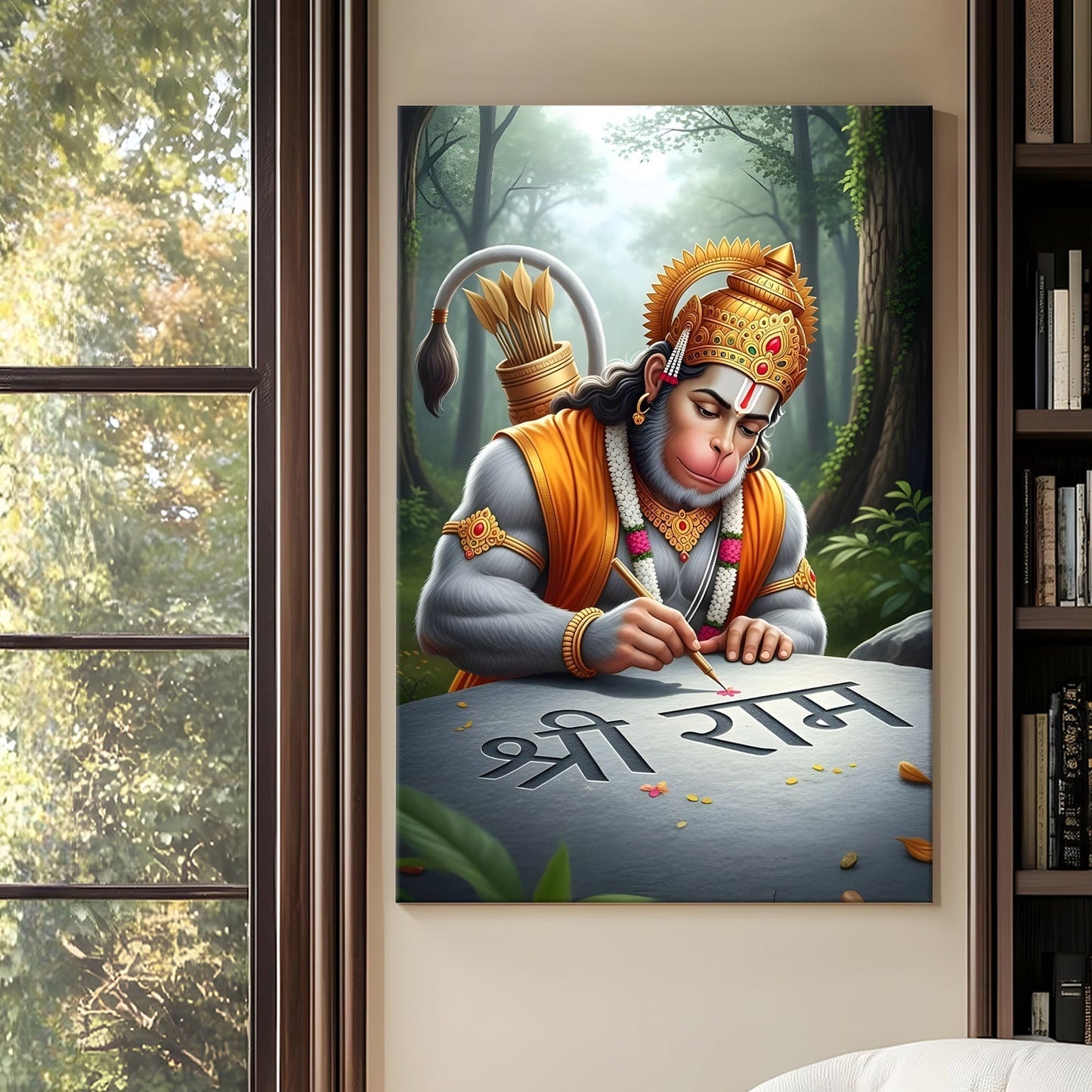 Divine Lord Hanuman Canvas Wall Art