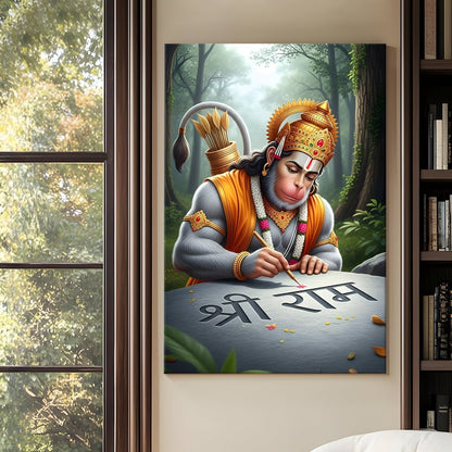 Divine Lord Hanuman Canvas Wall Art