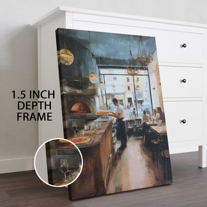 Italian Restaurant Rustic Dining Canvas Wall Art for Kitchen