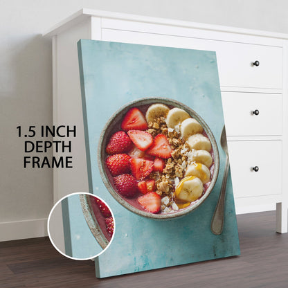 Smoothie Bowl Wall Art – Healthy Breakfast Kitchen Café Canvas