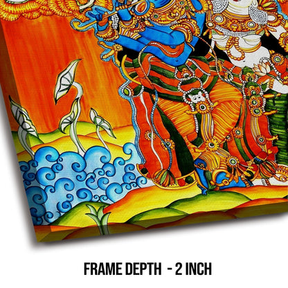 Traditional Kerala Mural Wall Art for Elegant Home Décor