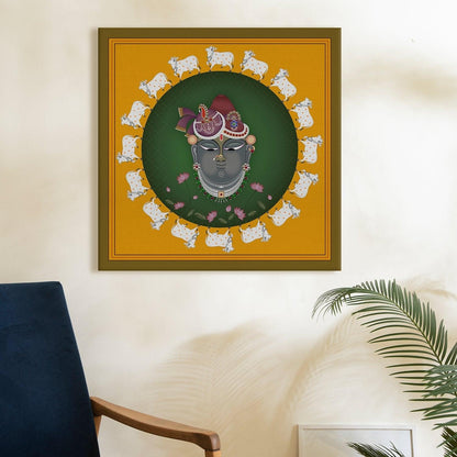 Traditional Indian Pichwai Canvas Wall Art Painting Home Decor