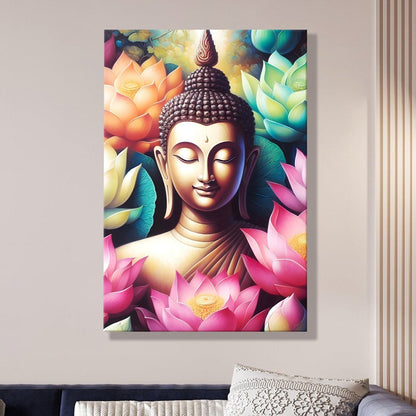 Peaceful Buddha Meditation Wall Art for Calm Home Décor