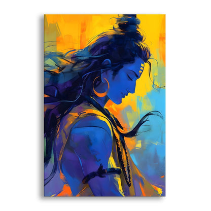 Lord Shiva Canvas Wall Art Painting for Home & Office Décor