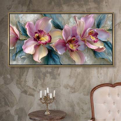Cattleya Orchid Style Flower Wall Art