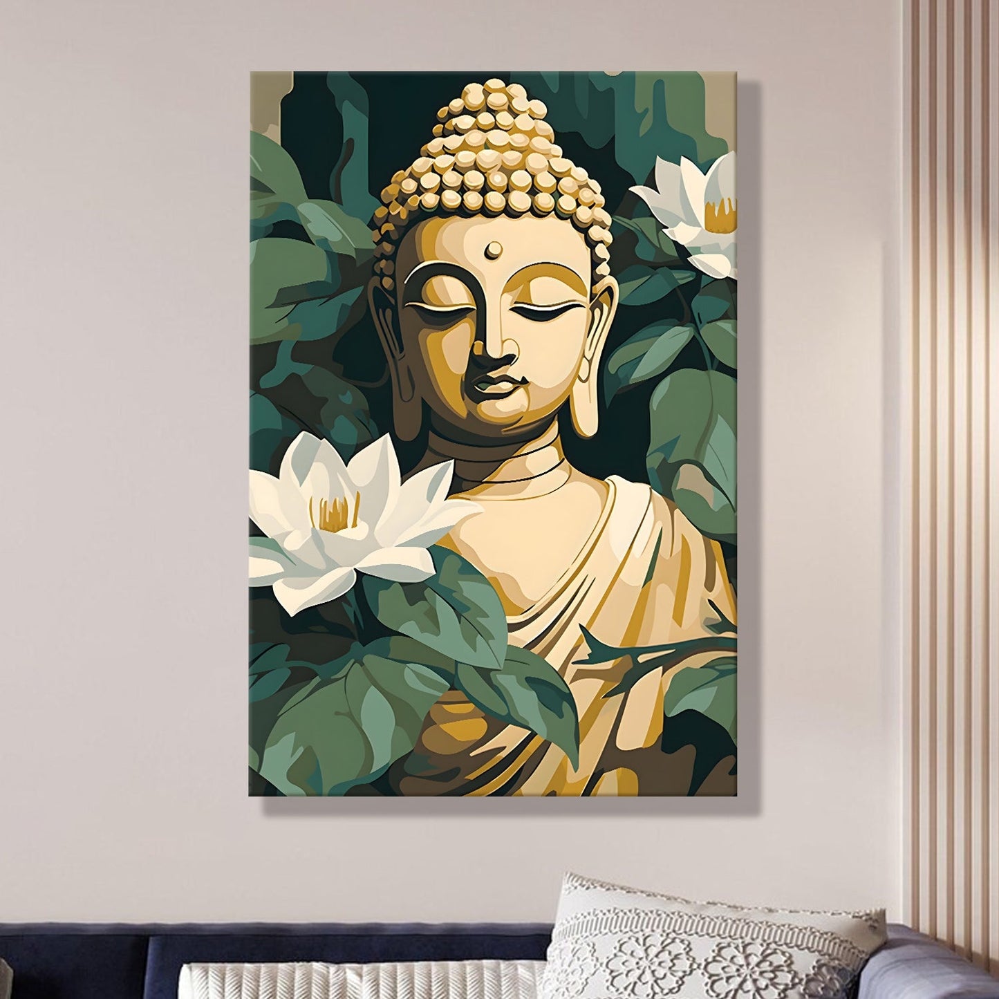 Aesthetic Buddha Meditation Wall Art for Calm Home Décor