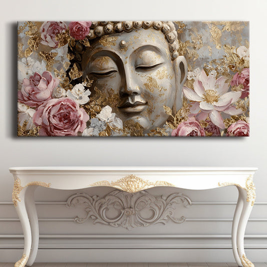Premium Buddha Canvas Painting for Calm & Elegant Home Décor