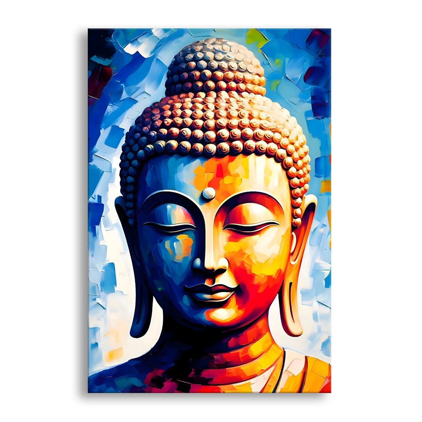Calm Buddha Meditation Wall Art for Peaceful Home Décor