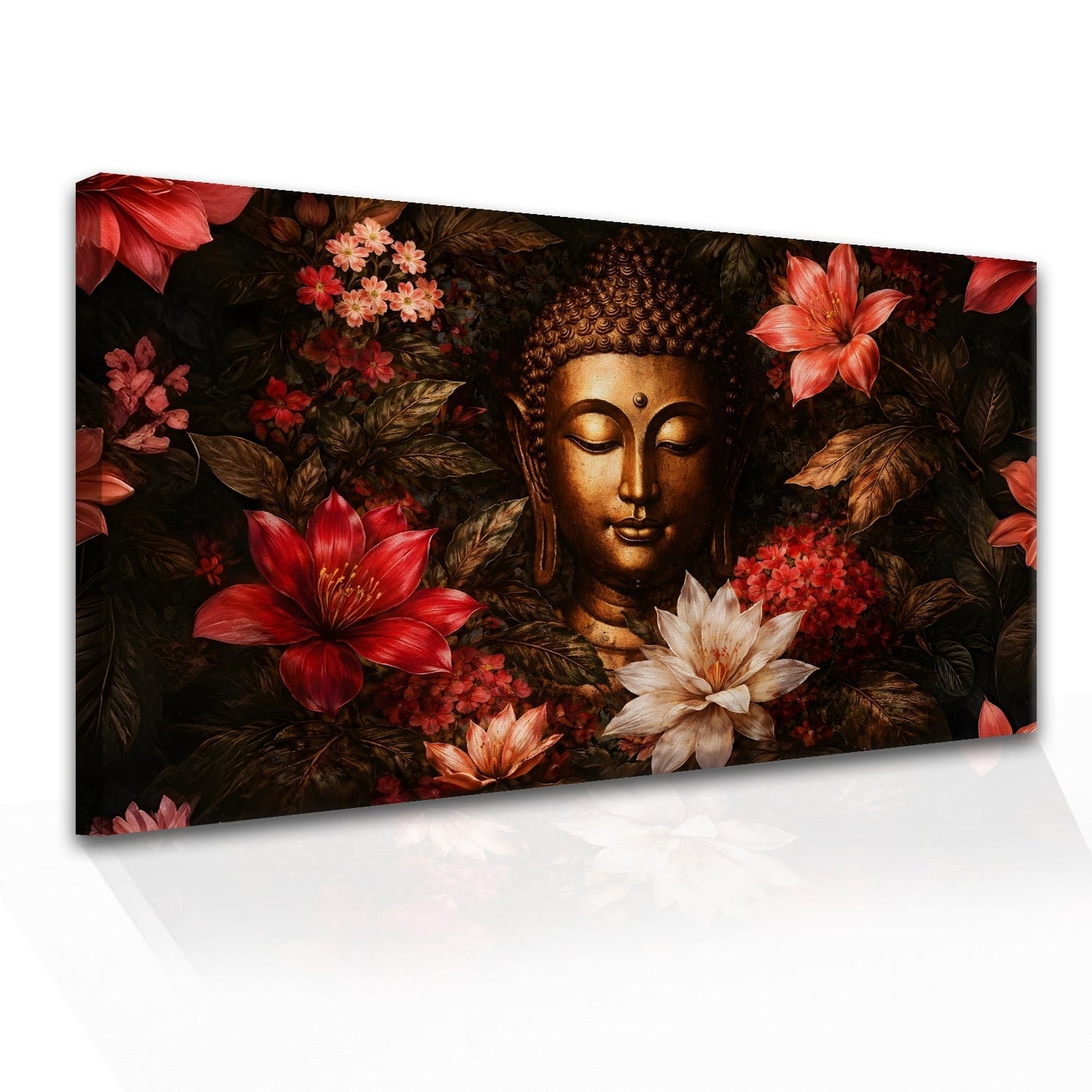 Lord Buddha Canvas Painting for Peaceful Spiritual Home Décor