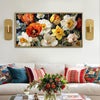 Vibrant Floral Colors with Bold Brushstrokes Canvas Wall Art Decor