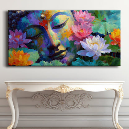Premium Lord Buddha Canvas Painting for Serene Home Décor