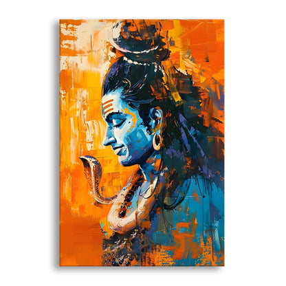 Lord Shiva Canvas Wall Art Painting for Home Décor & Living Room