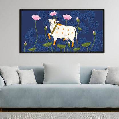 Traditional Indian Pichwai Canvas Wall Art Painting for Home Decor