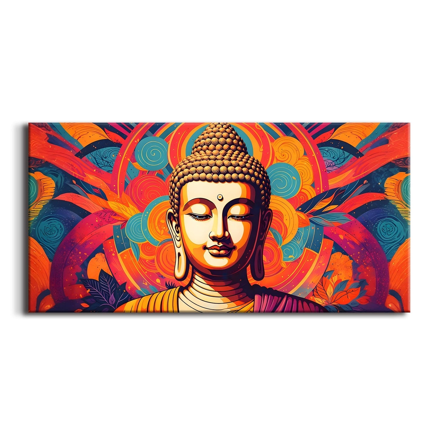 Graceful Lord Buddha Canvas Painting for Spiritual Home Décor