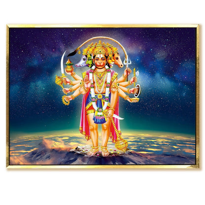 Lord Hanuman Blessings Canvas Wall Art Painting for Home & Office