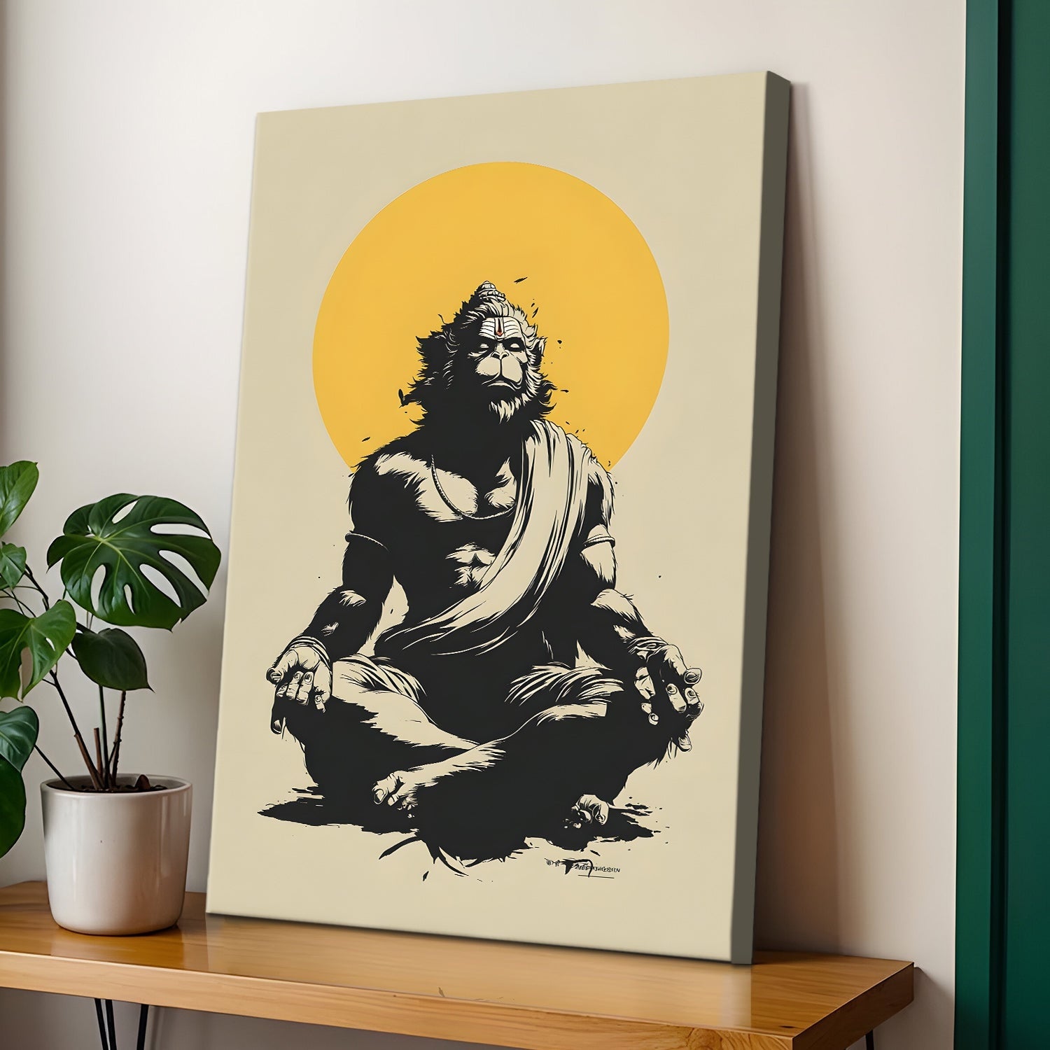  Lord Hanuman Canvas Wall Art, 