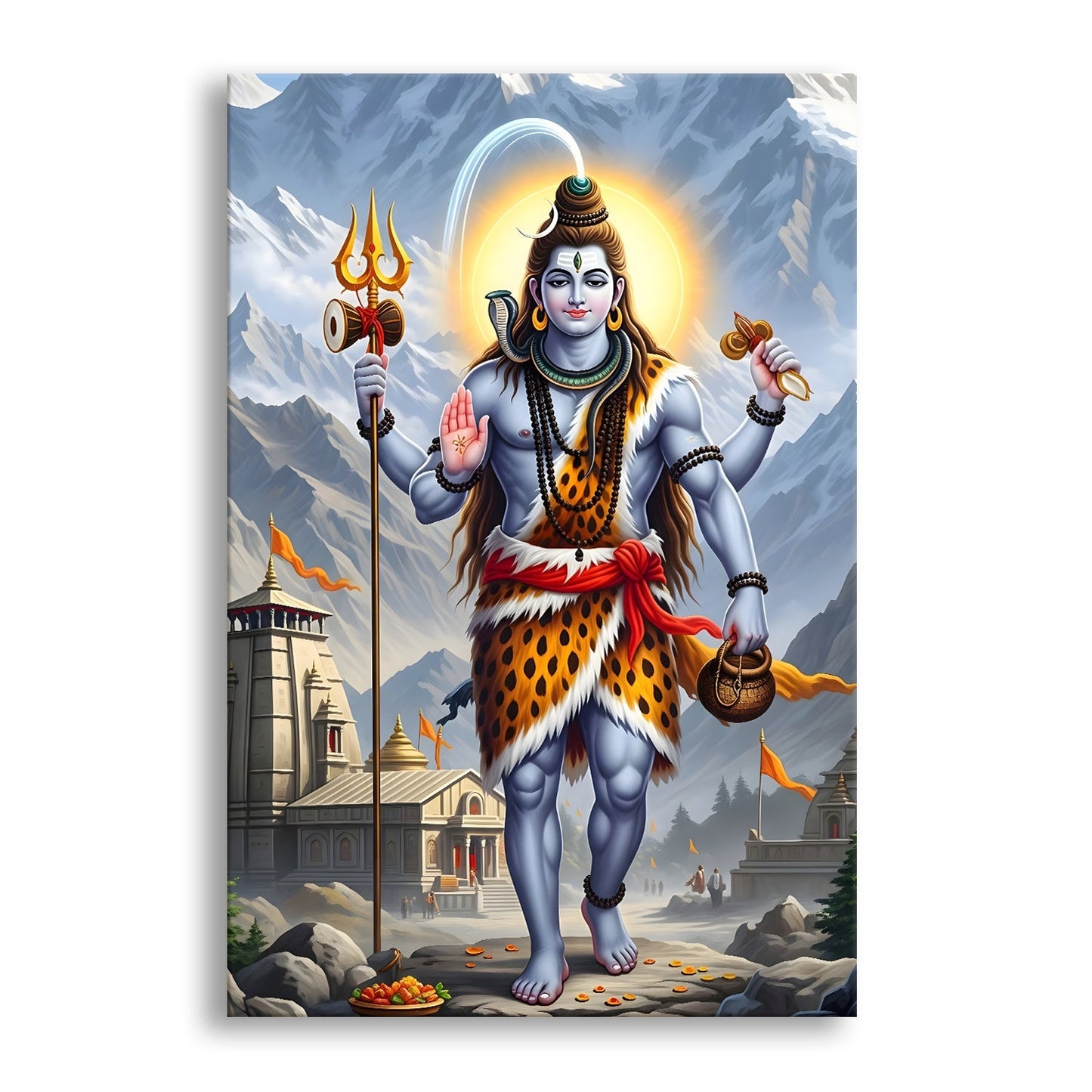 Mahadev Shiva Canvas Wall Art Painting for Home & Office Décor