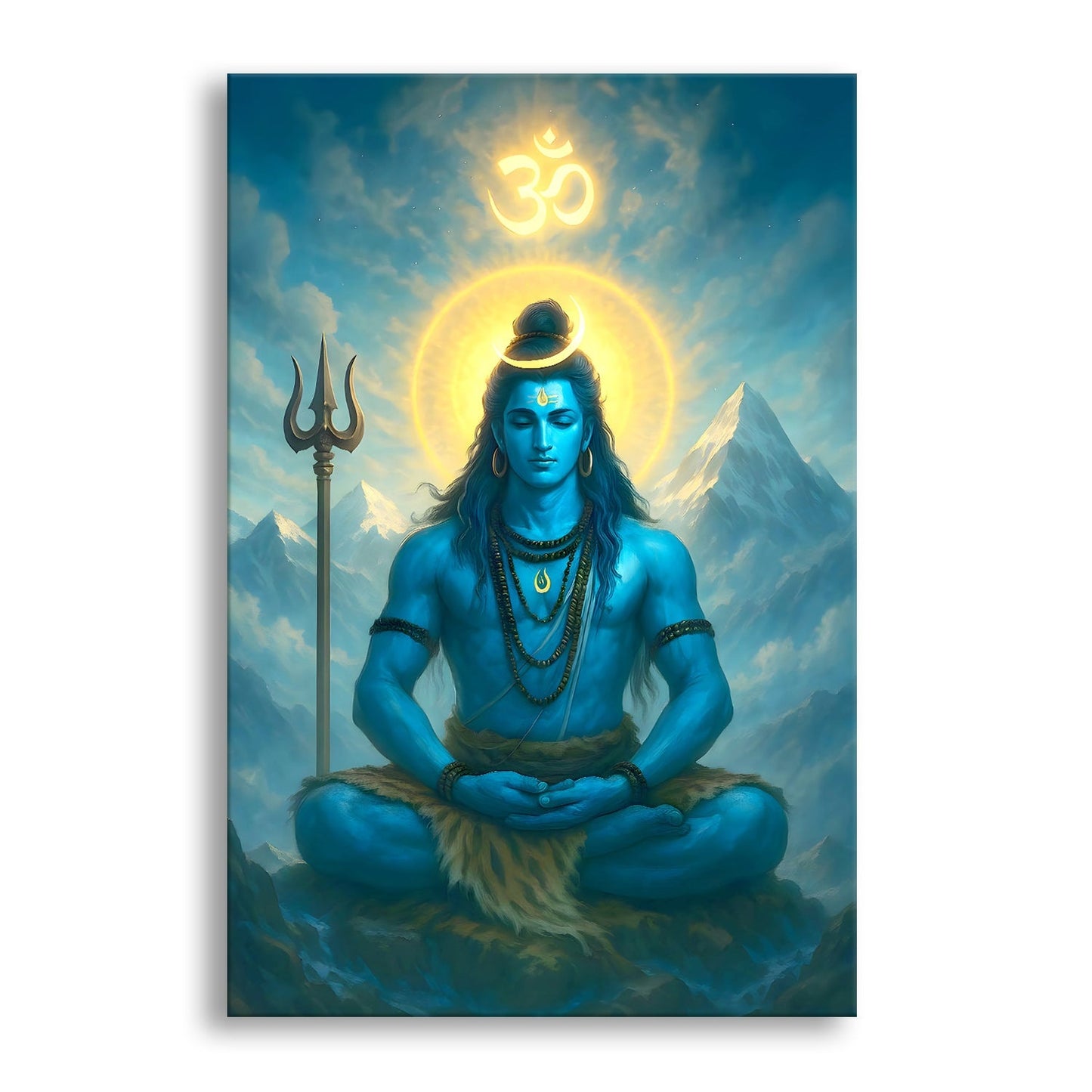 Lord Shiva Canvas Wall Art Painting for Living Room Home Décor