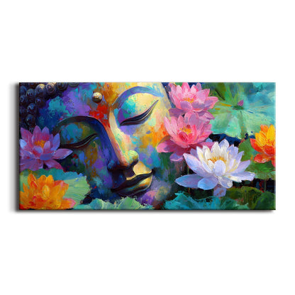 Premium Lord Buddha Canvas Painting for Serene Home Décor
