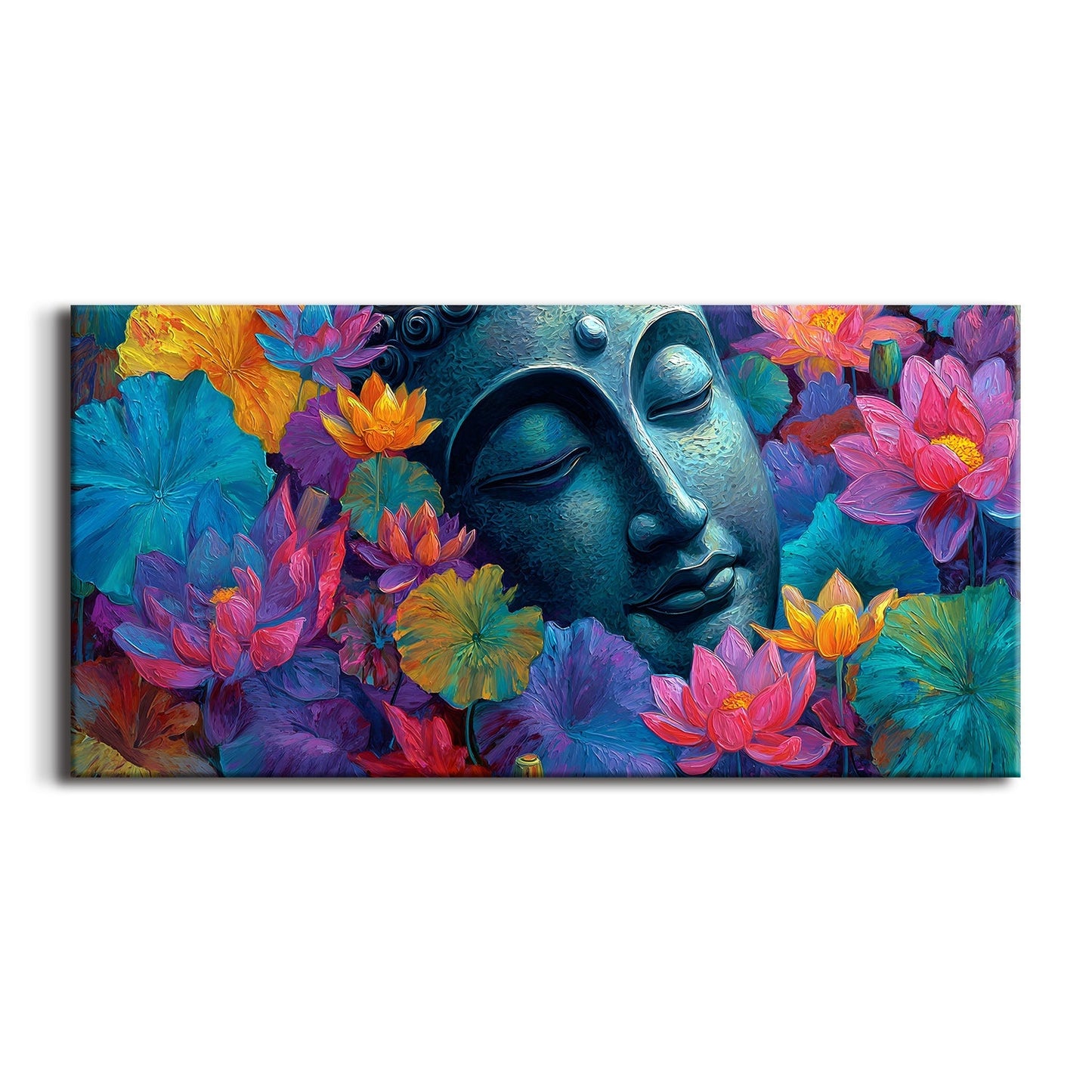 Elegant Buddha Canvas Painting for Peaceful Home Wall Décor
