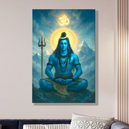 Lord Shiva Canvas Wall Art Painting for Living Room Home Décor