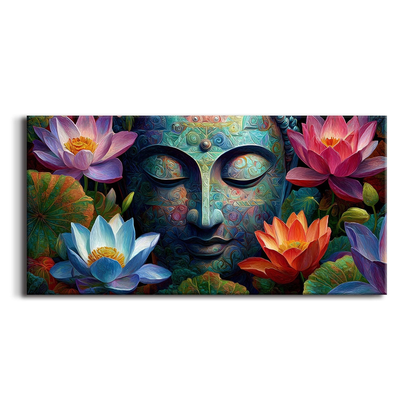 Serene Buddha Canvas Painting for Calm & Elegant Home Décor