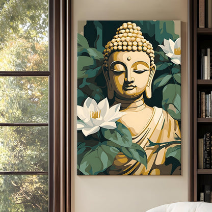 Aesthetic Buddha Meditation Wall Art for Calm Home Décor