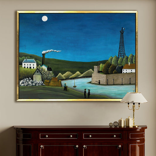 Bridge at Sèvres with the Eiffel Tower Paris Canvas Wall Art