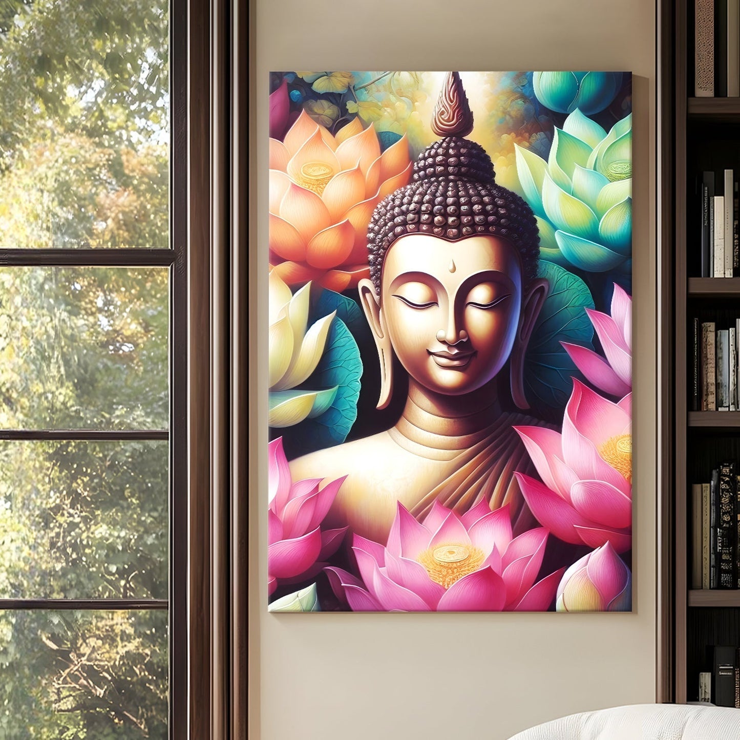 Peaceful Buddha Meditation Wall Art for Calm Home Décor