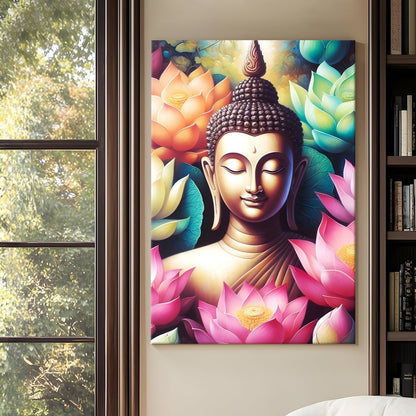 Peaceful Buddha Meditation Wall Art for Calm Home Décor