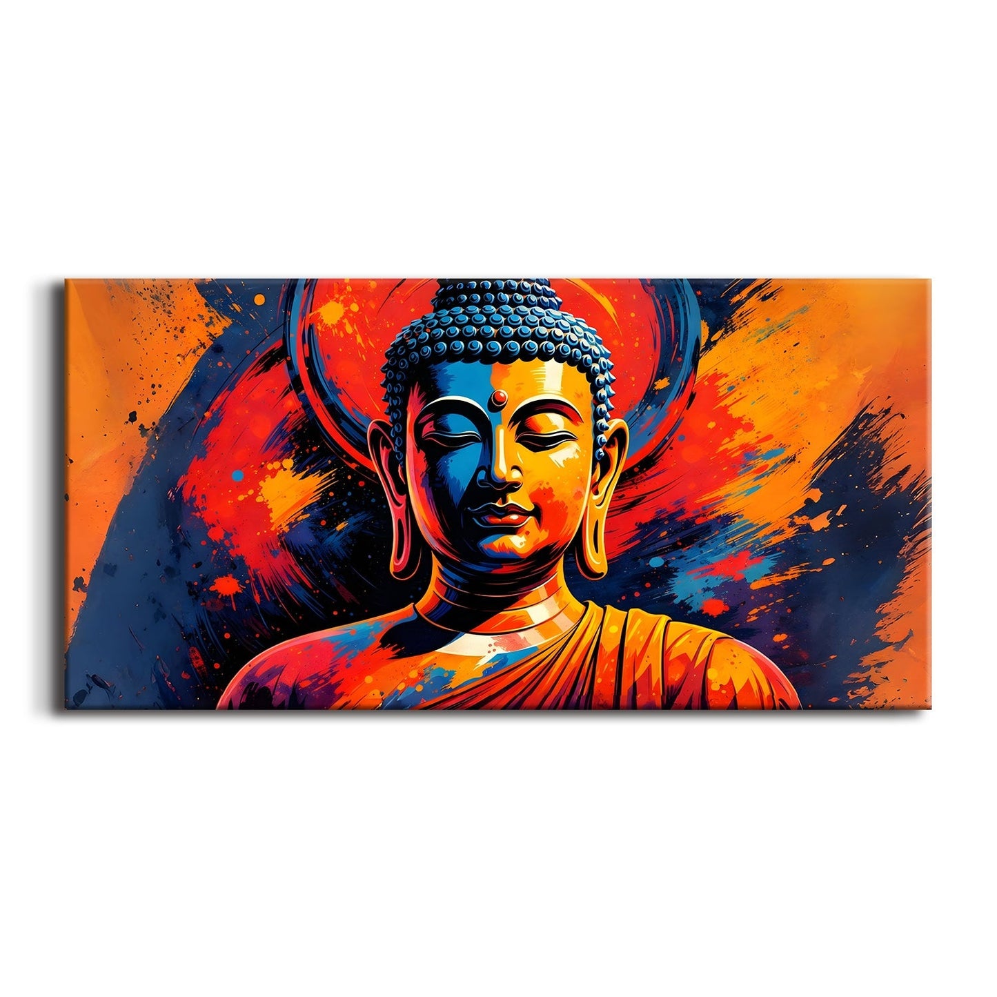 Divine Lord Buddha Canvas Painting for Calm Home Wall Décor