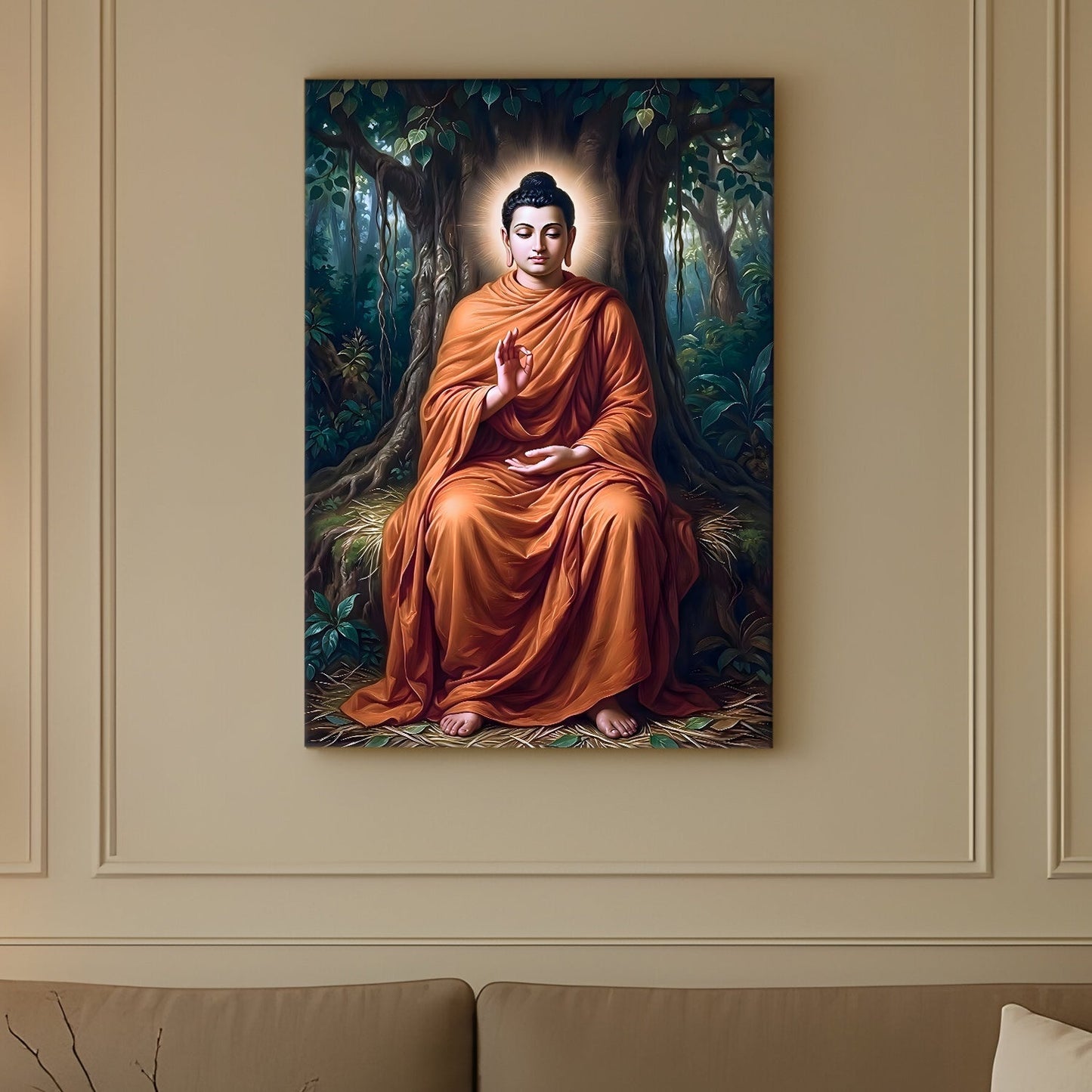 Elegant Buddha Meditation Wall Art for Peaceful Home Décor