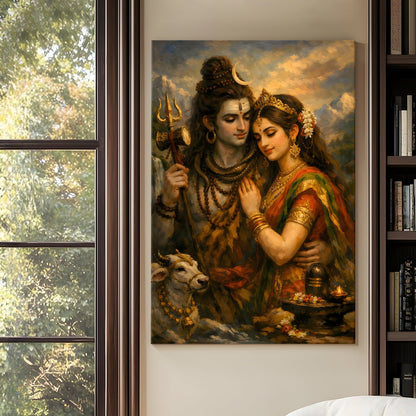 Lord Shiva HD Canvas Wall Art Painting for Home & Office Décor