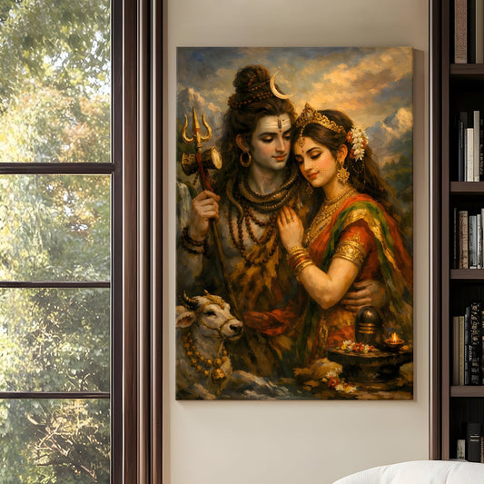 Lord Shiva HD Canvas Wall Art Painting for Home & Office Décor
