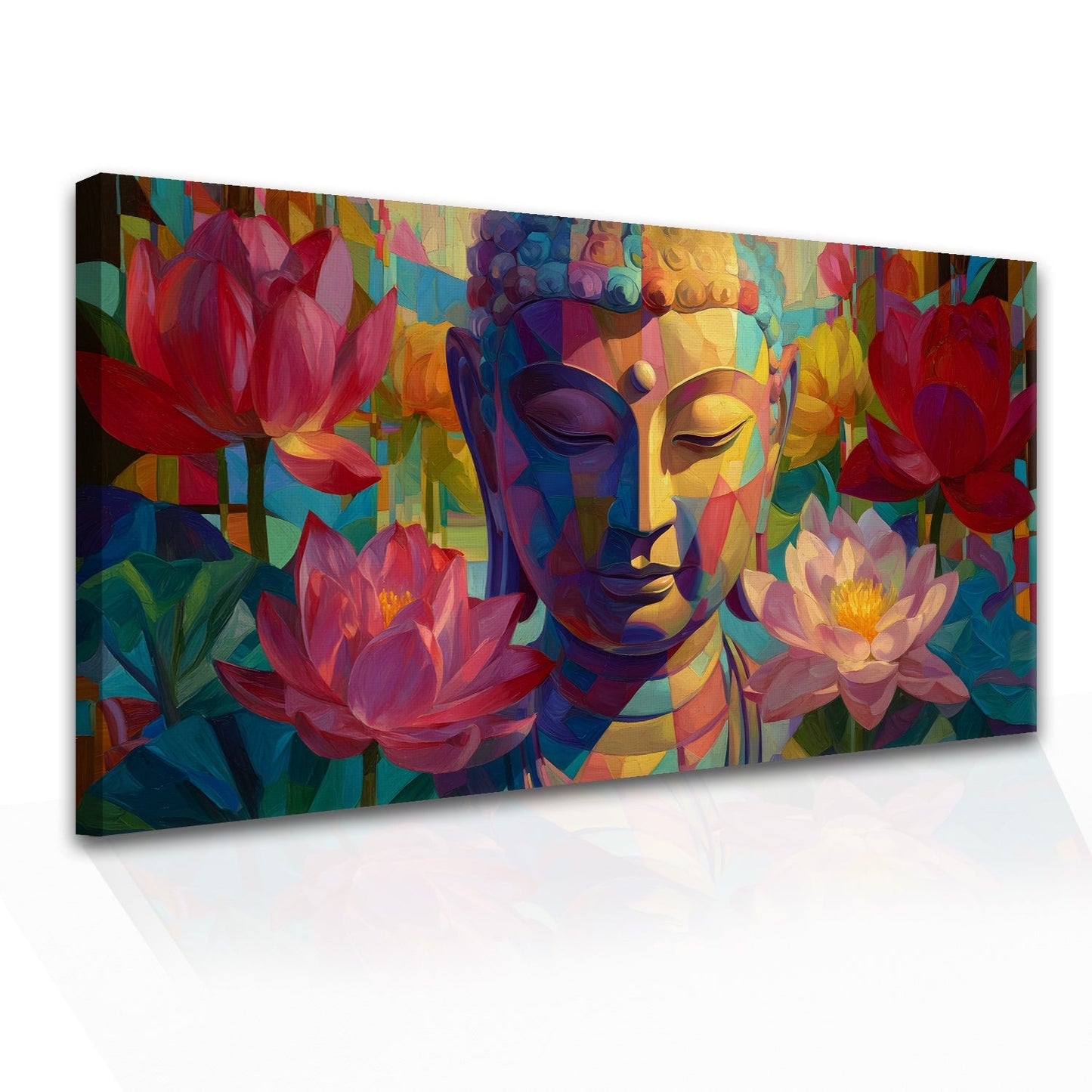 Classic Lord Buddha Canvas Painting for Peaceful Home Décor