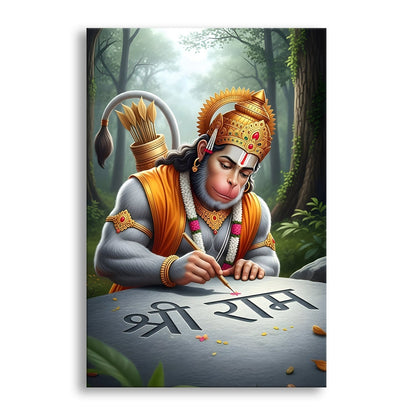 Divine Lord Hanuman Canvas Wall Art