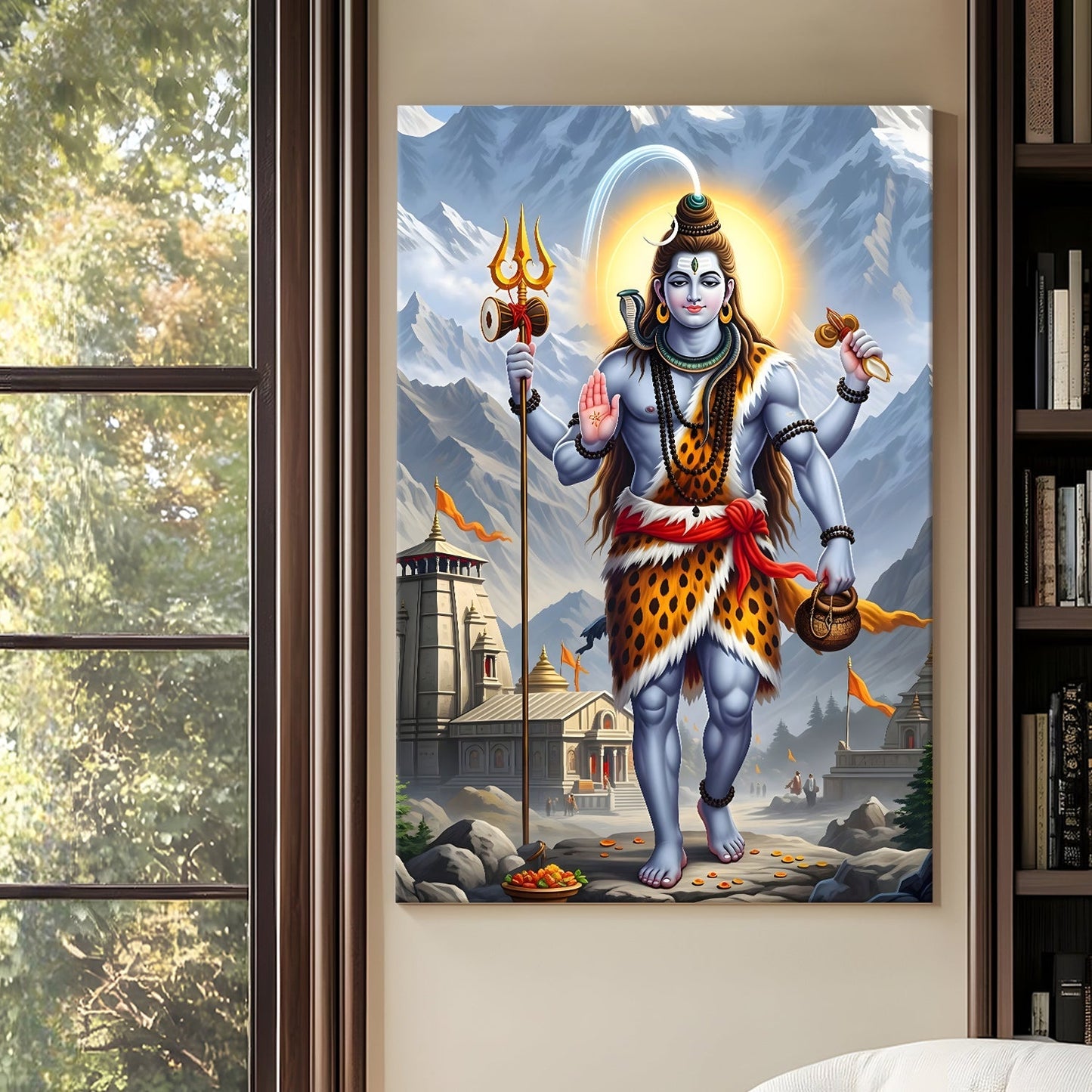 Mahadev Shiva Canvas Wall Art Painting for Home & Office Décor