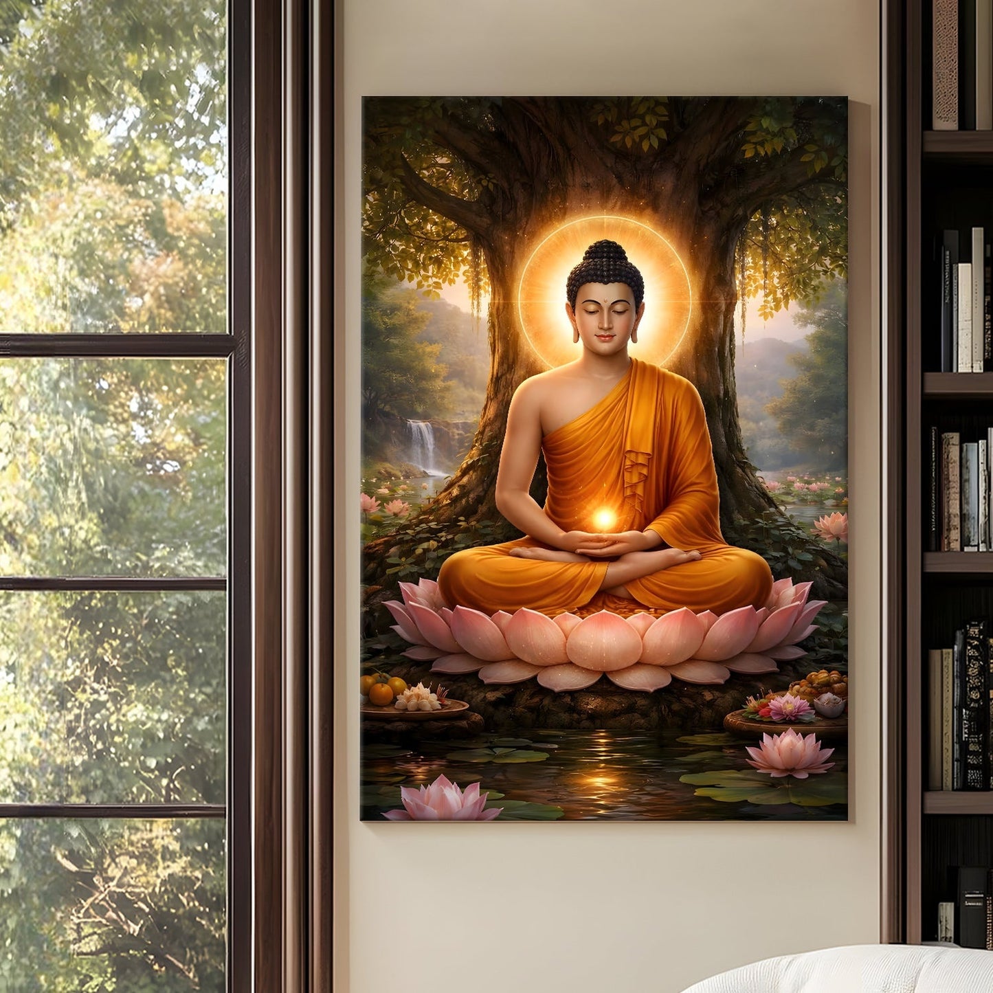 Serene Buddha Meditation Wall Art for Peaceful Home Décor