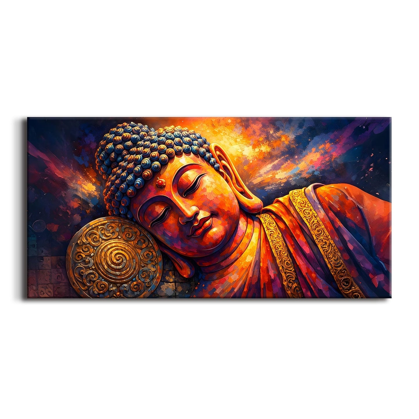 Peaceful Lord Buddha Canvas Painting for Elegant Home Décor