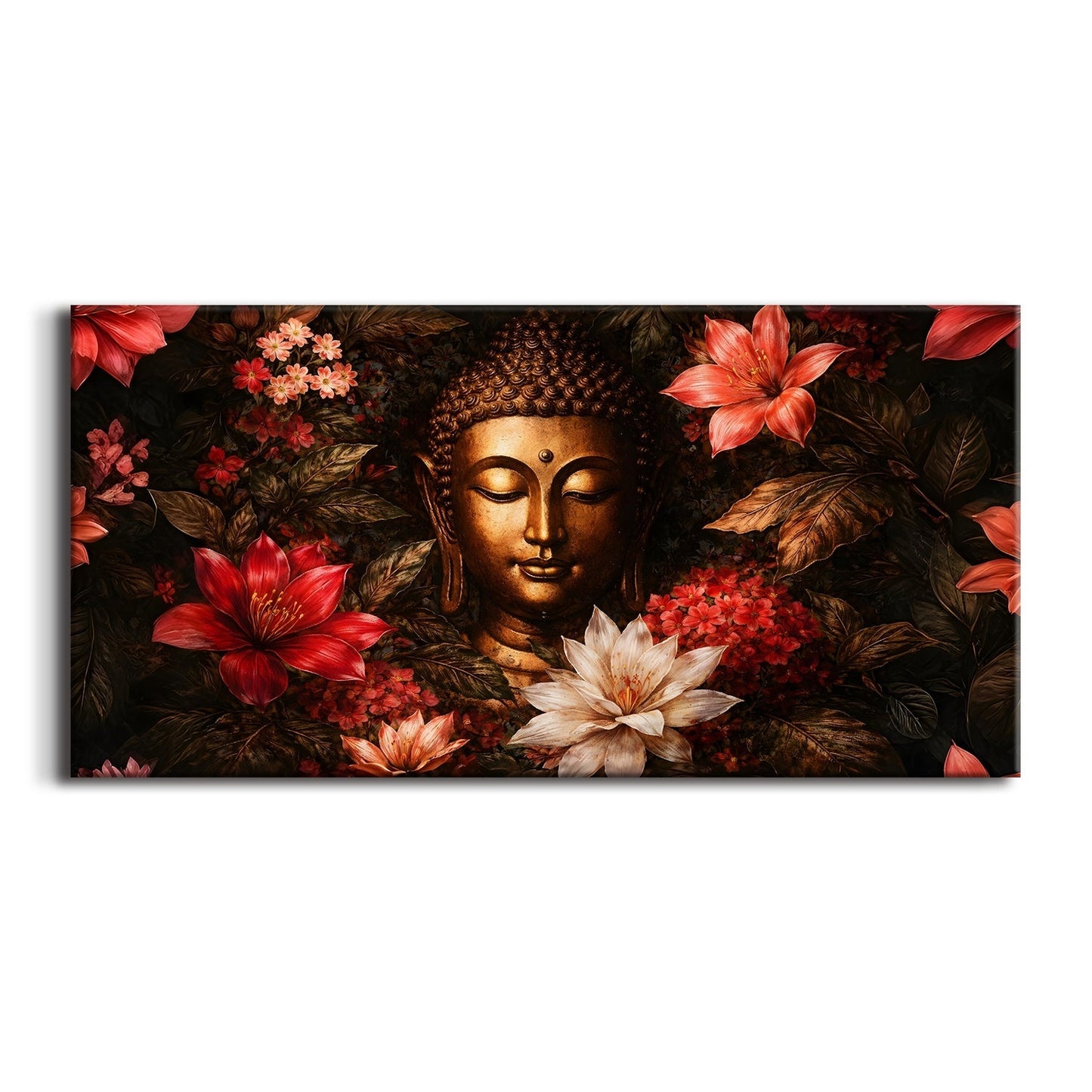 Lord Buddha Canvas Painting for Peaceful Spiritual Home Décor