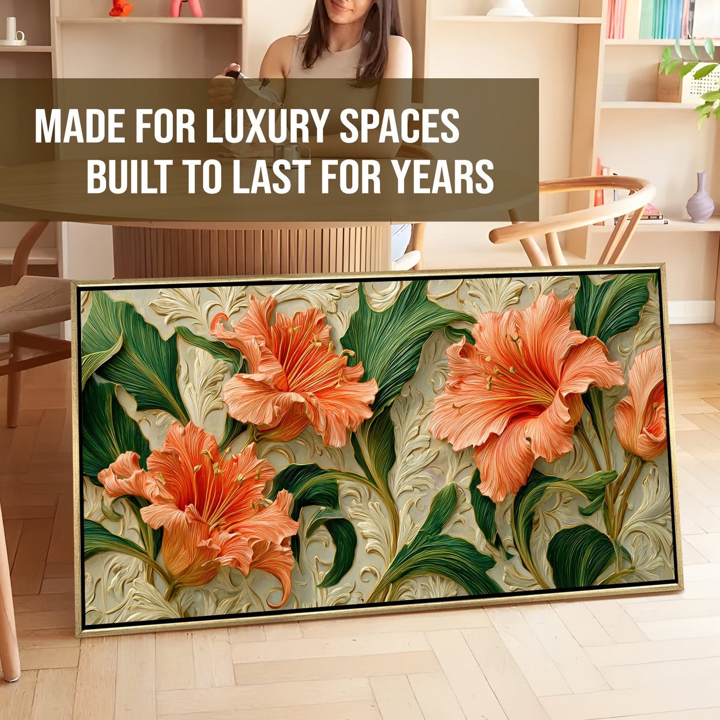 Hibiscus Flower Wall Art Elegant Tropical Floral Canvas Decor