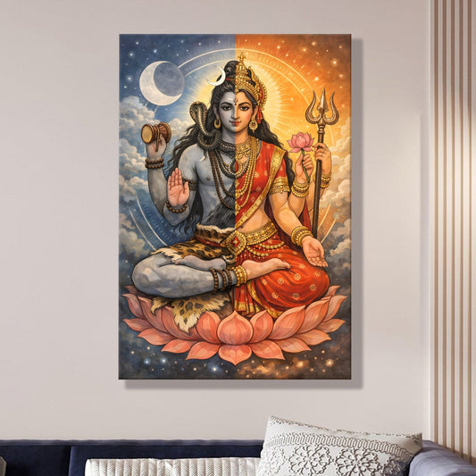 Lord Shiva Canvas Wall Art Painting for Living Room Home Décor