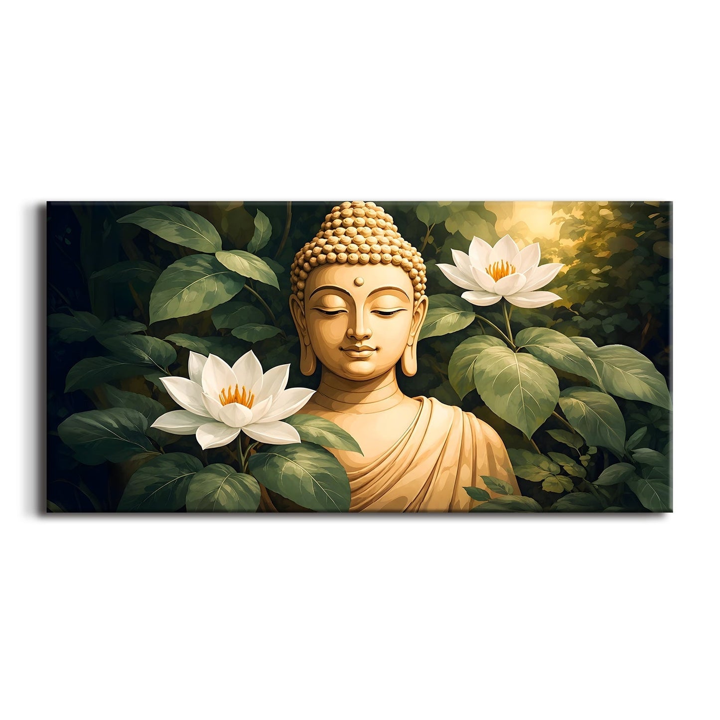 Premium Buddha Canvas Painting for Serene & Spiritual Home Décor