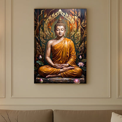 Tranquil Buddha Meditation Wall Art for Serene Home Décor