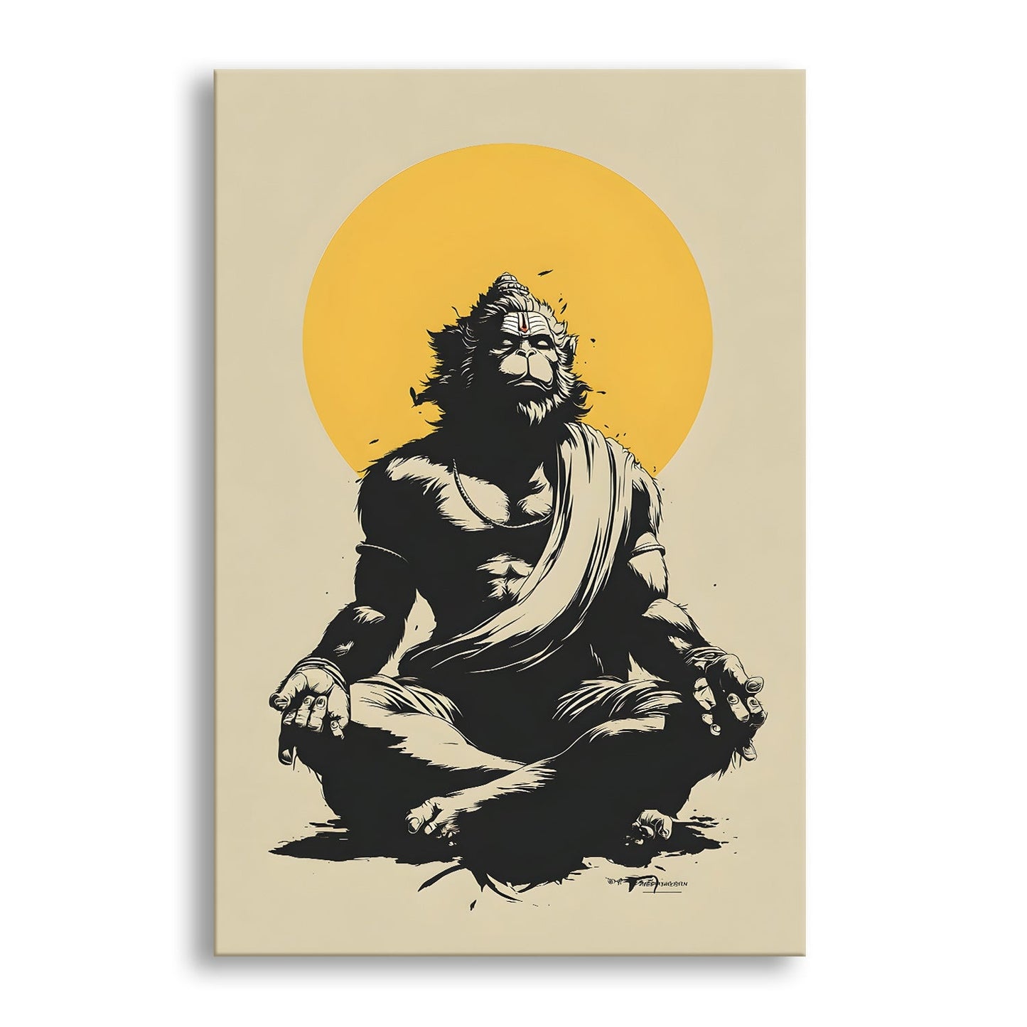  Lord Hanuman Canvas Wall Art, 