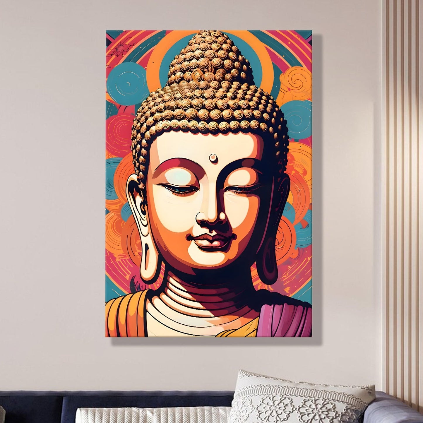 Minimalist Buddha Meditation Wall Art for Peaceful Home Décor
