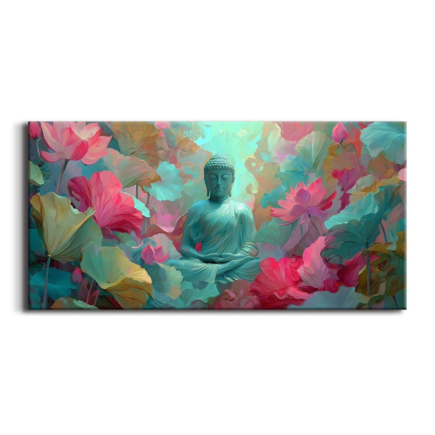 Modern Lord Buddha Canvas Painting for Calm Home Wall Décor